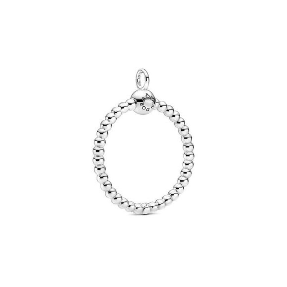 Pandora Moments Silver Medium O Beaded Pendant
